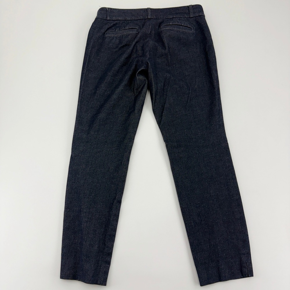 Banana Republic Sloan Slim Fit Pants Dark Indigo Denim Wash Stretch Size 2